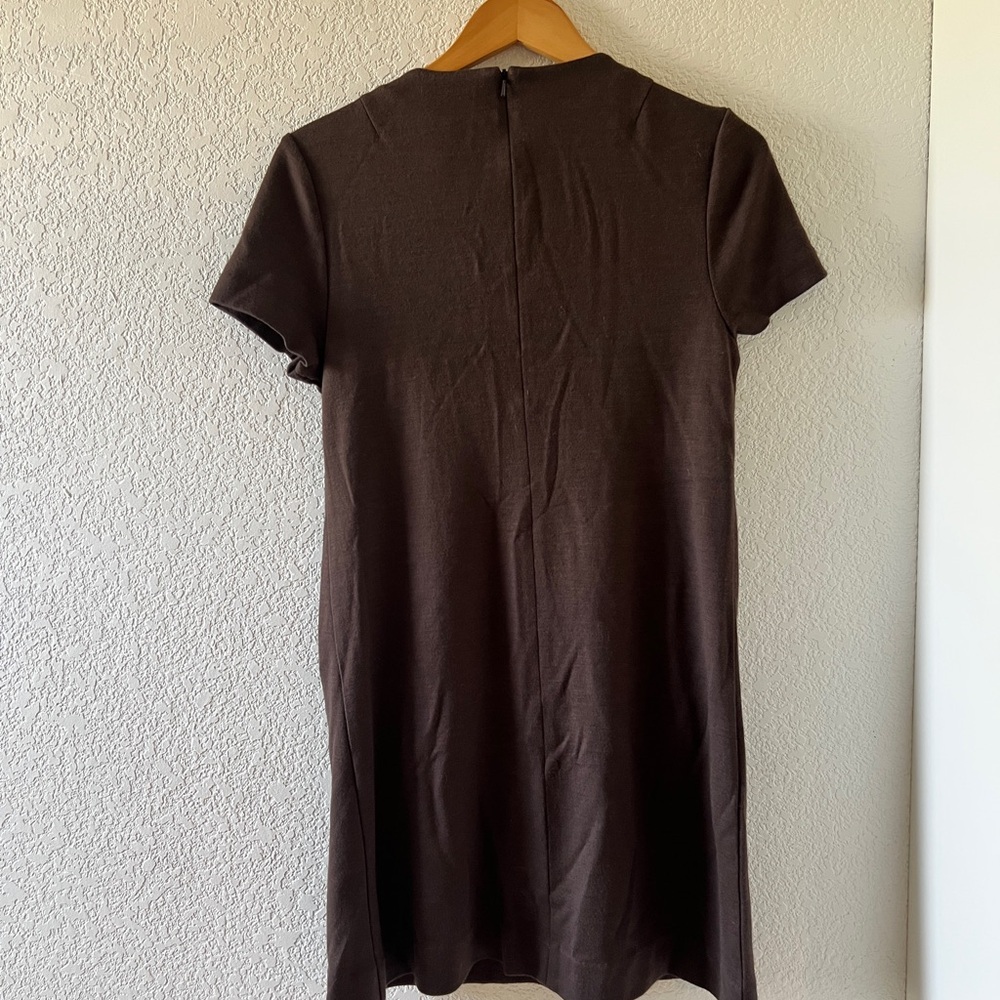 Tory Burch Wool Blend Dress Women's
Size SMALL Brown Office Career Business Gold - Picture 6 of 9